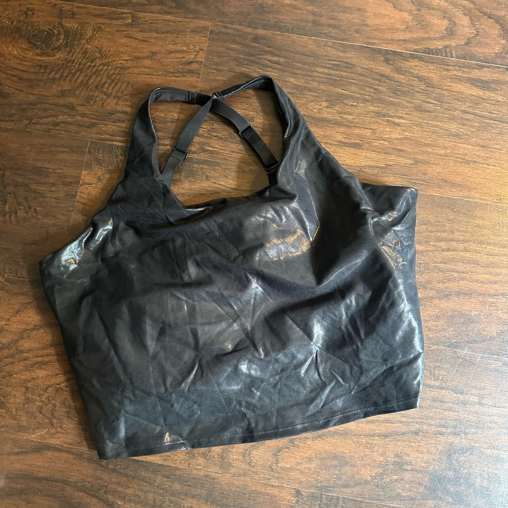 Old Navy Black Cross-Back Top